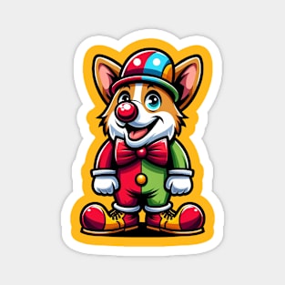 Clown corgi Magnet