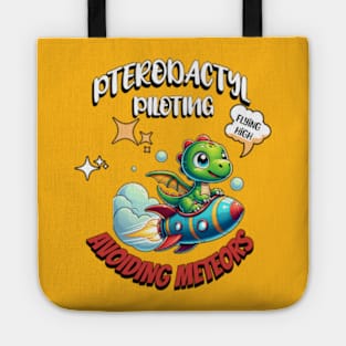 Pterodactyl Piloting:  Flying High Avoiding Meteors Tote