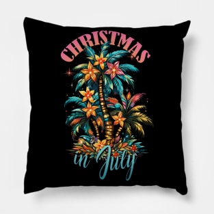 Tropical Tannenbaum | 'Christmas in July' Palm Tree Tee Pillow