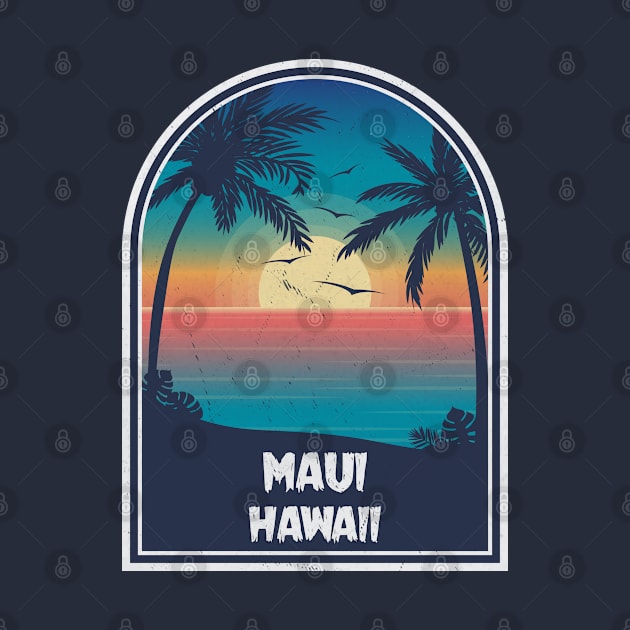 Maui Hawaii Vintage Retro by kalponik