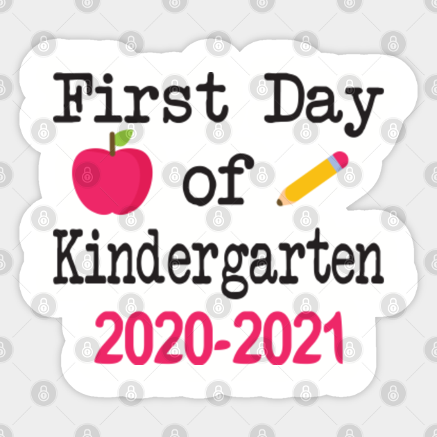 first day of kindergarten 2021 sign