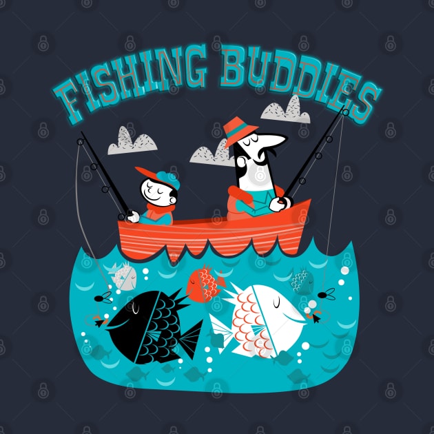 fishing buddies by richhwalsh