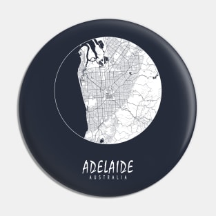 Adelaide, Australia City Map - Full Moon Pin