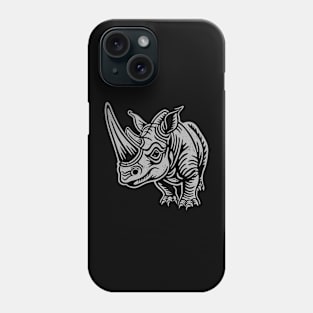 Mighty Rhino distressed Phone Case