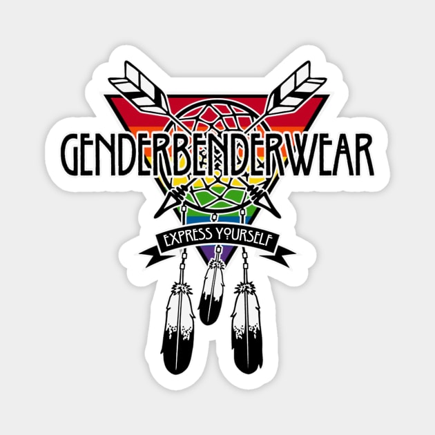 GenderBenderWear Dreamcatcher Logo - "Express Yourself" Magnet by GenderBenderWear