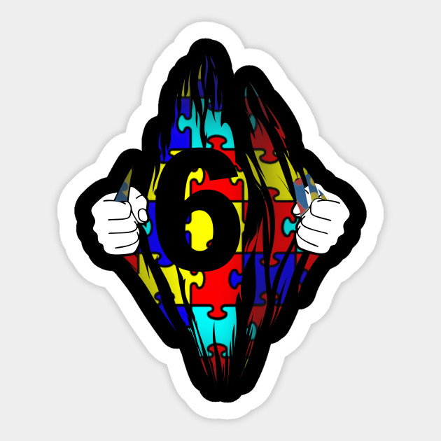 Super Hero 6 Years Old Birthday For Boy Tee 6 Year Birthday Hero Super Hero 6 Year Old Boy Birthday Sticker Teepublic Uk