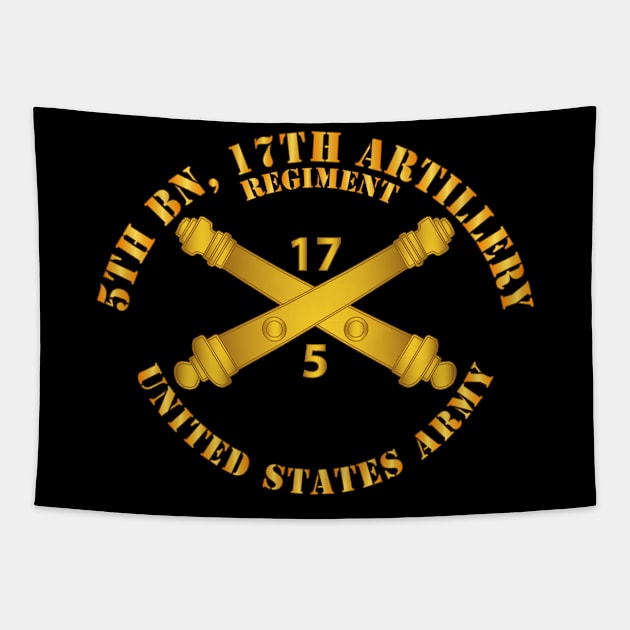 5th Bn 17th Field Artillery Regt - w Arty Branch Tapestry by twix123844