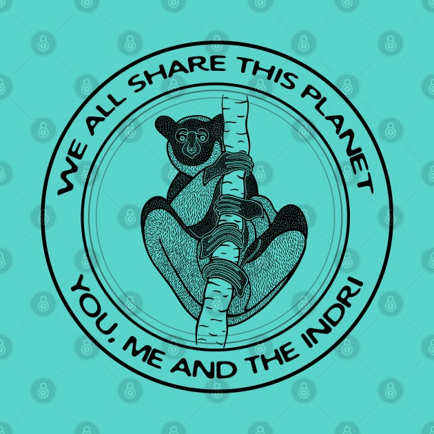 We All Share This Planet - You, Me and the Indri by Green Paladin