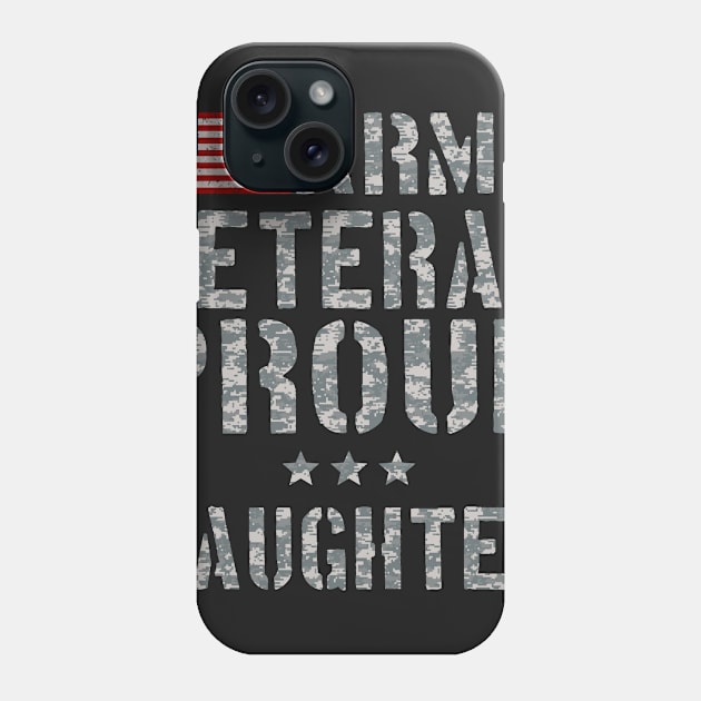 Army Veteran Proud Daughter Phone Case by andytruong