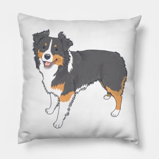 Black Tricolor Toy Aussie Pillow