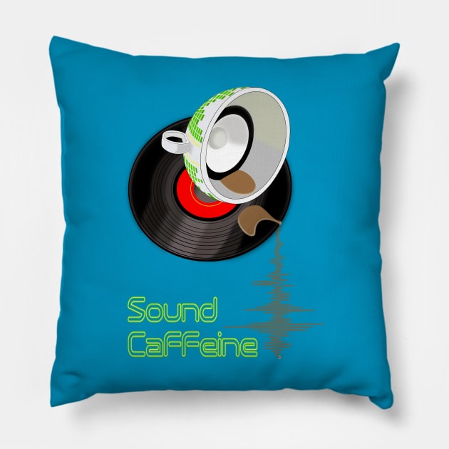 Sound caffeine Pillow by moonmorph