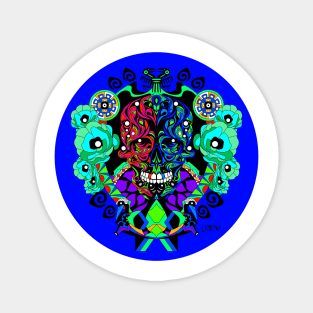 catrina in tree of life ecopop zen art Magnet