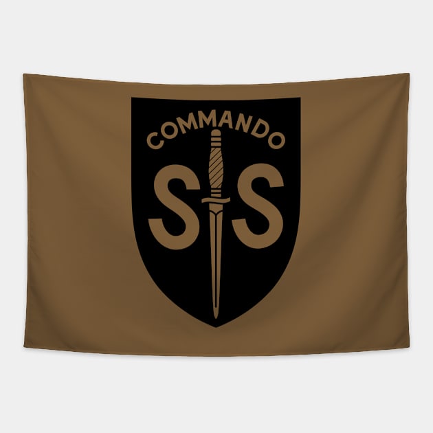 WW2 British Army No2 Commando SAS Badge Tapestry by GRIM GENT