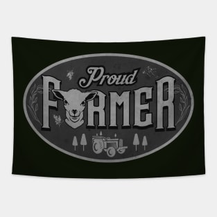 Proud Farmer Vintage Tapestry
