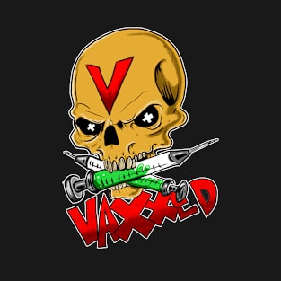 Vaccinated Skull Logo T-Shirt