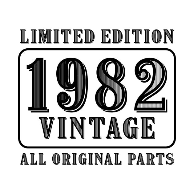 All original parts vintage 1982 limited edition birthday by colorsplash