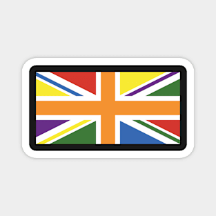 LGBTQ+ RAINBOW PRIDE UK FLAG (UNION JACK) - RAINBOW PRIDE FLAG Magnet