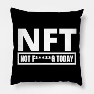 NFT Non Fungible Token Meme Joke Humor Pillow