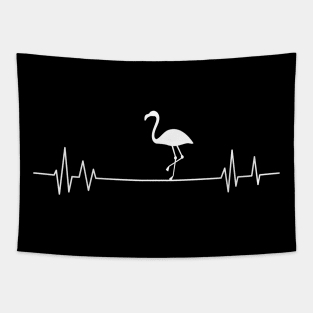 flamingo heartbeat lover,flamingo animal in wildlife Tapestry