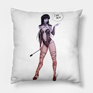 Come here - dominatrix - colored version Pillow