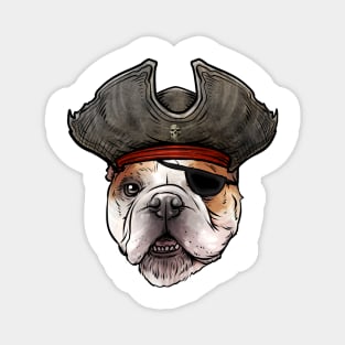 Bulldog Pirate Magnet