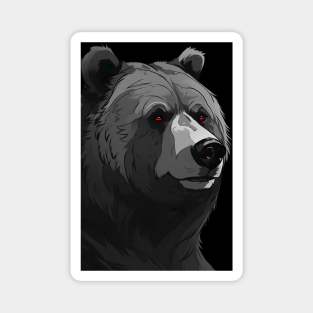 Alpha Animal Fierce Grizzly Bear - Anime Wallpaper Magnet