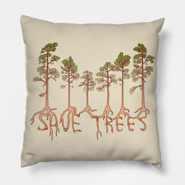 Save trees Pillow by SkyKnight