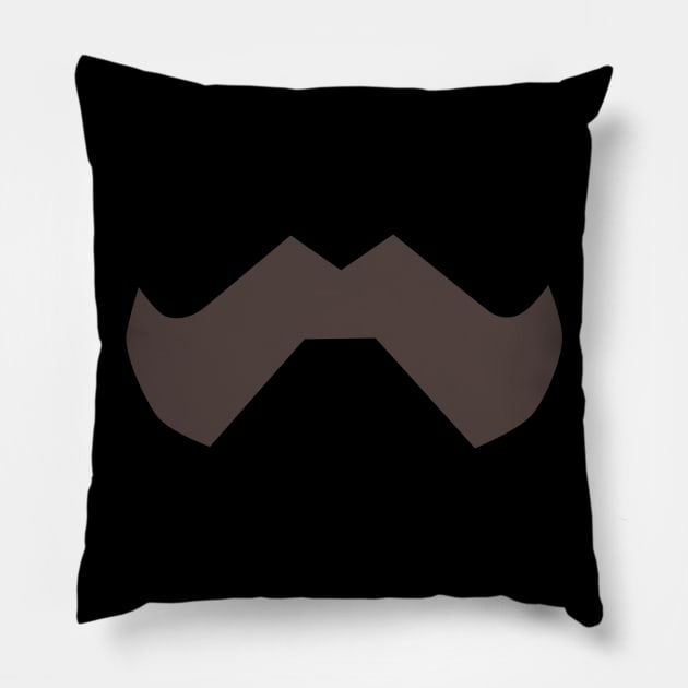 bob´s moustache Pillow by JamesCMarshall