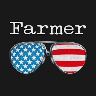 USA PILOT GLASSES FARMER T-Shirt