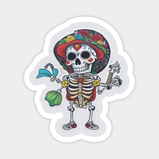 Mexican skeleton at Cinco de Mayo Magnet
