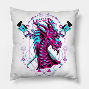 dragon sniper glitch Pillow