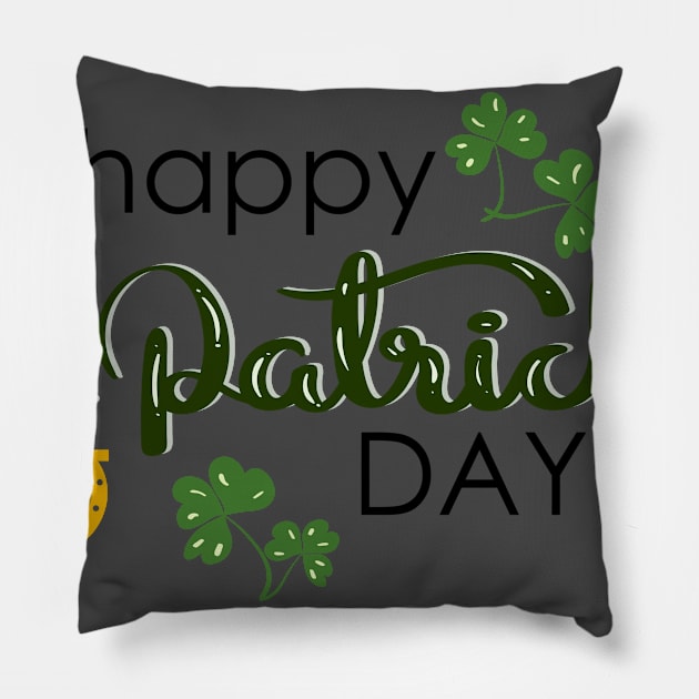 Happy st patrick day Pillow by houssem