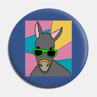 Party Retro Ass With Sunglasses Pin