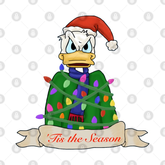 Donald Duck Christmas- 'Tis the Season by tesiamarieart