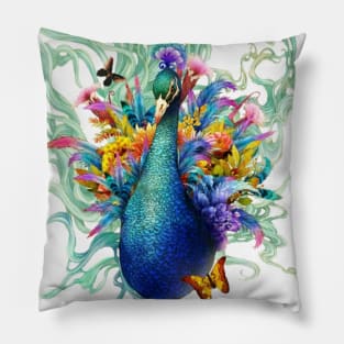 Royal Peacock Pillow