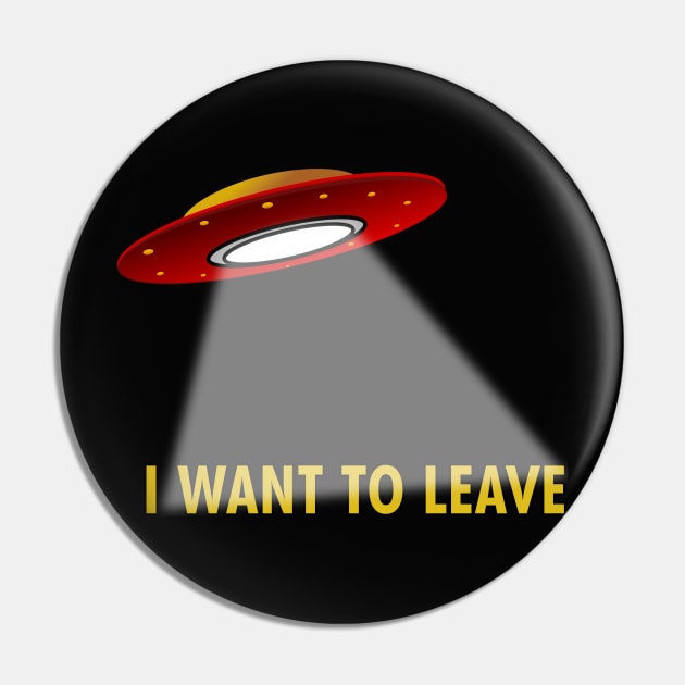 I Want To Leave Pin by cdclocks