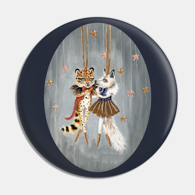 Cecil the leopard and Belle the arctic fox Pin by KayleighRadcliffe