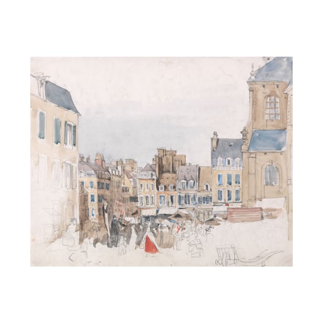 A French Market Place by David Cox by Classic Art Stall