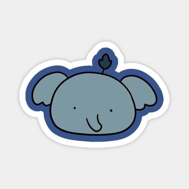 Elephant Blob Magnet by saradaboru