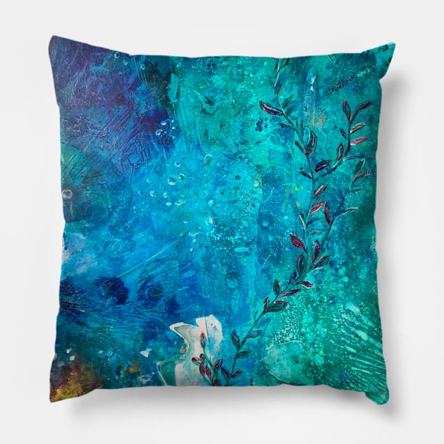 Joseph's Coat for the Ocean Environment Pillow by ANoelleJay