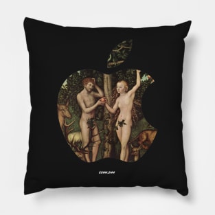 Adam and Eve apple Pillow