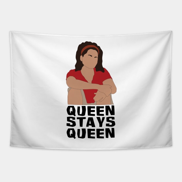 Sandra Diaz-Twine Queen Stays Queen Tapestry by katietedesco