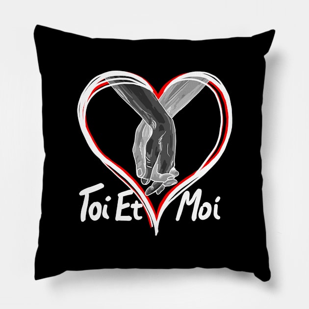 Toi Et Moi Pillow by Hot-Mess-Zone