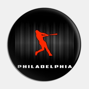 Philadelphia Retro Baseball Souvenir I Love Philly Men Women Pin