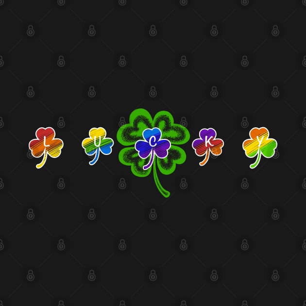 Lucky Clover - Rainbow Shamrocks by Creasorz