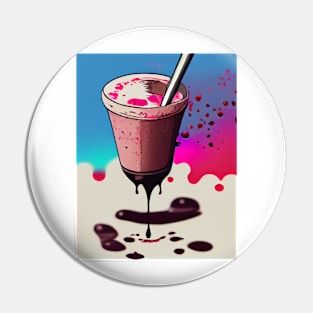 Raspberry milkshake Pin