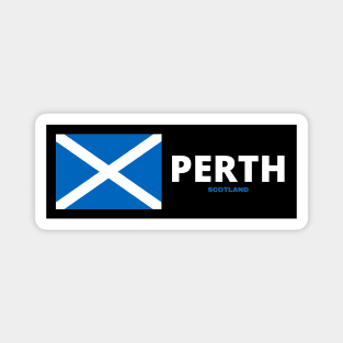 Perth City with Scottish Flag Magnet