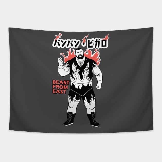 Bam Bam Bigelow Tapestry by ghury13