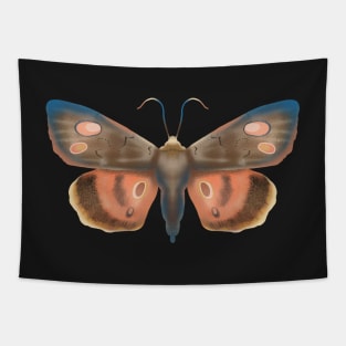 Pink and brown moth Tapestry