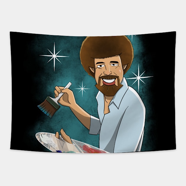 Bob Ross Tapestry by ShaneWheelerArtist